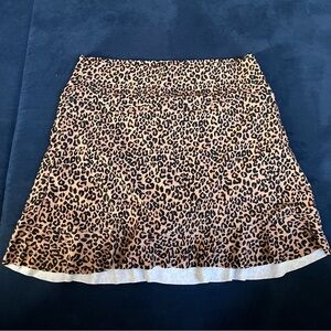 Albion Fit Cheetah Print Swim Skirt